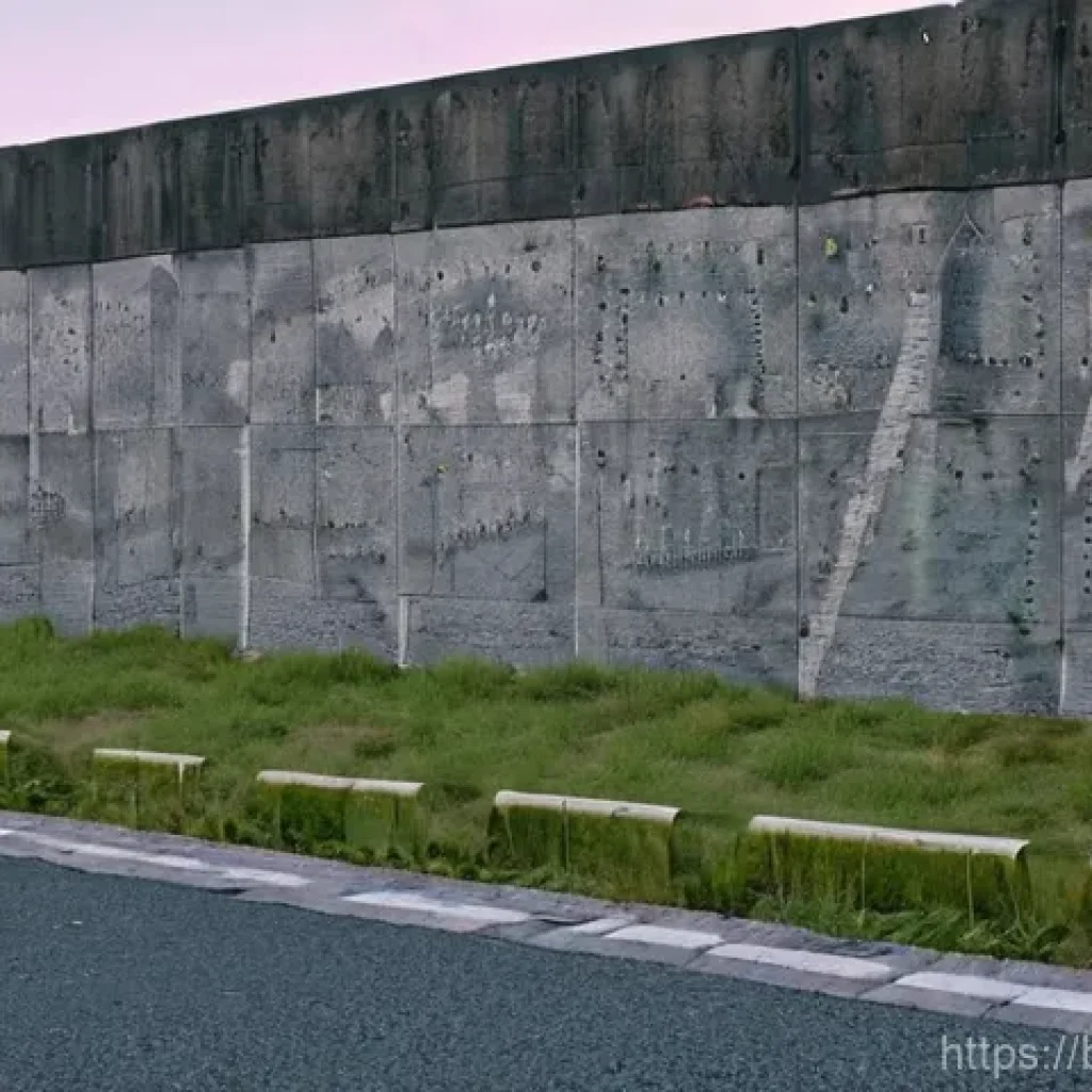 베를린 장벽 역사 - **Prompt:** A historically accurate, wide-angle shot of the Berlin Wall's initial construction on Au...