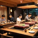 독일에서 한식당 찾는 법 - **Prompt 1: Vibrant Korean BBQ Restaurant Scene**
    "A cozy, modern Korean BBQ restaurant interior...